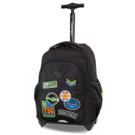 Plecak szkolny na kółkach CoolPack Junior 24 L, Badges Black