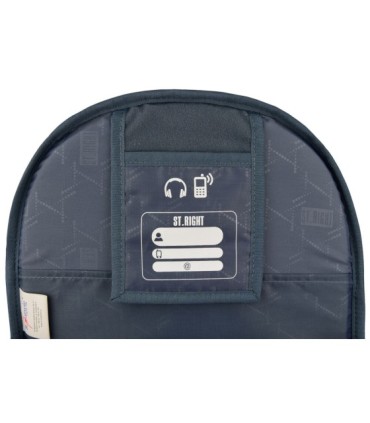 Dwukomorowy plecak szkolny St.Right, Magnolia BP47