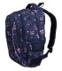 Dwukomorowy plecak szkolny St.Majewski 19 L, Emoji Pink BP26