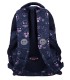 Dwukomorowy plecak szkolny St.Majewski 19 L, Emoji Pink BP26