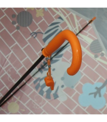 Parasolka dziecięca duża, automatyczna z gwizdkiem, wesoła zebra