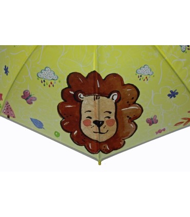 Parasolka dziecięca duża, automatyczna wesoły lew