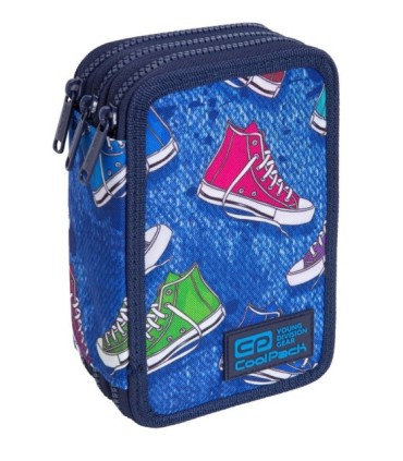 Potrójny piórnik z wyposażeniem Coolpack Jumper 3 Twist C67232