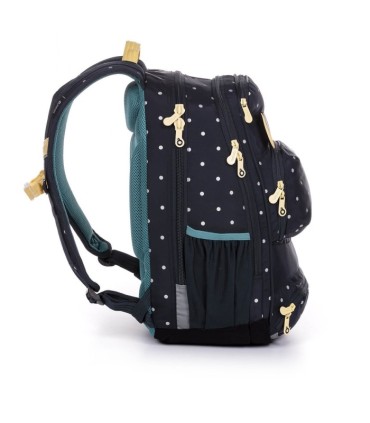 Dwukomorowy plecak młodzieżowy Topgal YUMI 20030 KROPKI