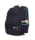 Dwukomorowy plecak młodzieżowy Topgal YUMI 20030 KROPKI