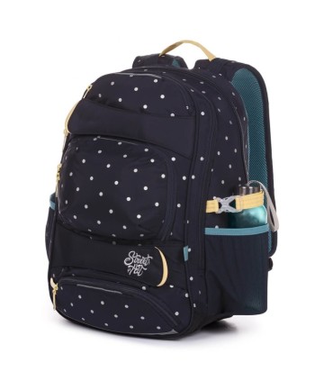 Dwukomorowy plecak młodzieżowy Topgal YUMI 20030 KROPKI