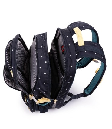 Dwukomorowy plecak młodzieżowy Topgal YUMI 20030 KROPKI