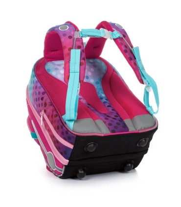 Plecak tornister Topgal BEBE 20001 z migającym światełkiem, KROPKI