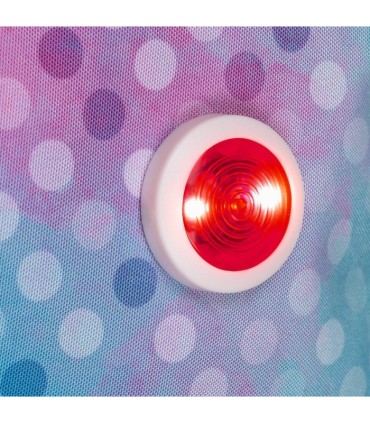 Plecak tornister Topgal BEBE 20001 z migającym światełkiem, KROPKI