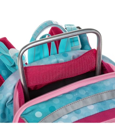 Plecak tornister Topgal BEBE 20001 z migającym światełkiem, KROPKI