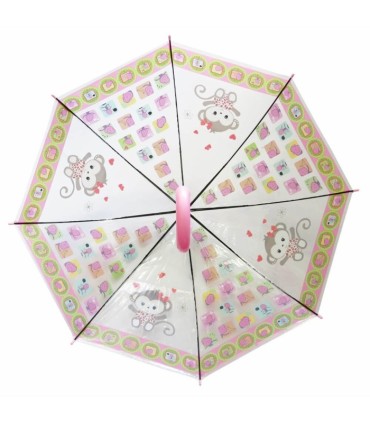 Dziecięca głęboka parasolka z gwizdkiem, zwierzątka