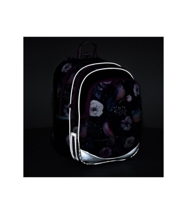 Plecak dwukomorowy dla dziewczynki Topgal ELLY 21004 G KWIATY I PTAKI