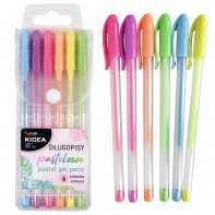 Żelowe długopisy KIDEA - 6 pastelowych kolorów
