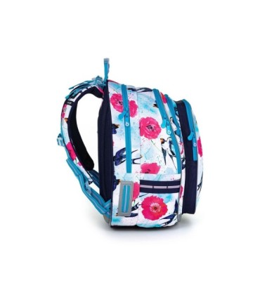 Trzykomorowy plecak dla dziewczynki Topgal LYNN 20008 GWIAZDKI