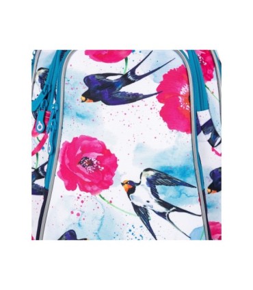 Trzykomorowy plecak dla dziewczynki Topgal LYNN 20008 GWIAZDKI