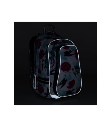 Trzykomorowy plecak dla dziewczynki Topgal LYNN 20008 GWIAZDKI