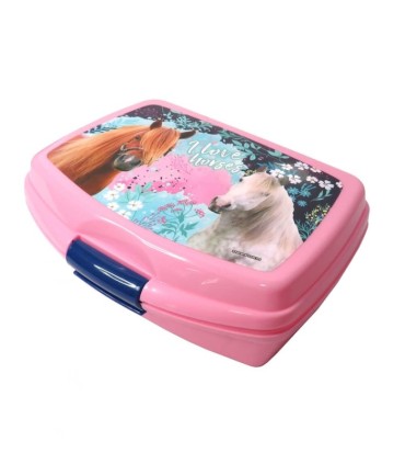 Zestaw śniadaniówka + bidon Derform I love horses konie