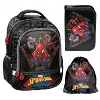 Zestaw Spiderman plecak szkolny + 2 elementy