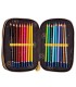 Trzykomorowy piórnik JUMBO z wyposażeniem RAINBOW HIGH GOLDEN STYLE, ASTRA