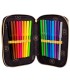 Trzykomorowy piórnik JUMBO z wyposażeniem RAINBOW HIGH GOLDEN STYLE, ASTRA