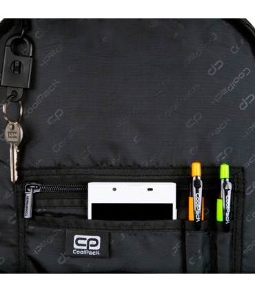 Dwukomorowy plecak szkolny CoolPack Break 30L Snow Black, E24020