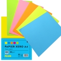 PAPIER KSERO A4 KOLOROWY 100 KARTEK 5 NEONOWYCH KOLORÓW INTERDRUK