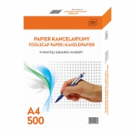 PAPIER KANCELARYJNY W KRATKĘ A4 INTERDRUK 500 ARKUSZY 80g