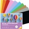 BLOK RYSUNKOWY KOLOROWY 20 KARTEK 10 KOLORÓW A3 80g Interdruk