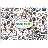 ZESZYT DO MUZYKI NUT, SZEROKA PIĘCIOLINIA, B5, 16 KARTEK