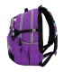 Lekki plecak szkolny Bagmaster w kratkę, fioletowy
