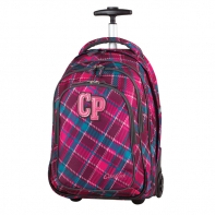 Plecak szkolny na kółkach CoolPack Target Cranberry Check 631
