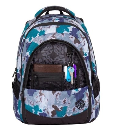 Superlekki plecak szkolny Bagmaster szary w plamy