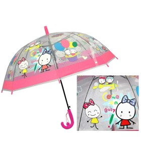 Dziecięca głęboka parasolka z gwizdkiem, ludziki