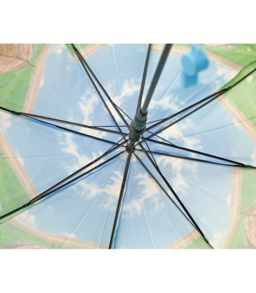 Dziecięca duża automatyczna parasolka z gwizdkiem, królik pod liściem