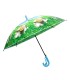 Dziecięca duża automatyczna parasolka z gwizdkiem, królik pod liściem