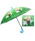 Dziecięca duża automatyczna parasolka z gwizdkiem, królik pod liściem