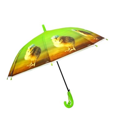 Dziecięca duża automatyczna parasolka z gwizdkiem, kurczaczek