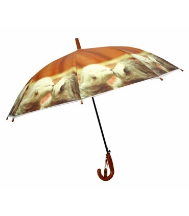 Dziecięca duża automatyczna parasolka z gwizdkiem, kotki