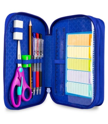 Potrójny piórnik z wyposażeniem, Coolpack Jumper 3, UNICORNS, A67208