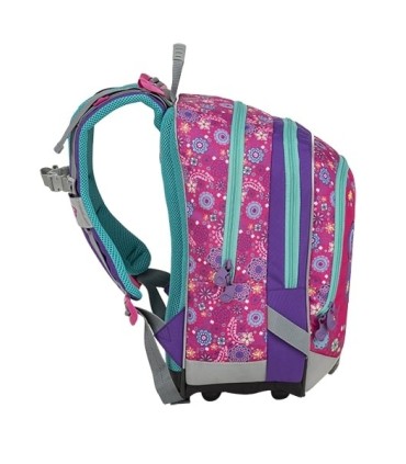 Plecak szkolny Bagmaster  trzykomorowy, małpka