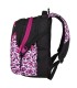 Młodzieżowy plecak  Bagmaster trzykomorowy czarny z różowymi wstawkami