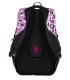 Młodzieżowy plecak  Bagmaster trzykomorowy czarny z różowymi wstawkami