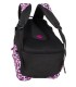 Młodzieżowy plecak  Bagmaster trzykomorowy czarny z różowymi wstawkami