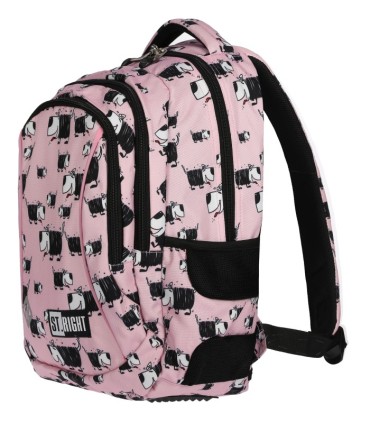 Dwukomorowy plecak szkolny St.Right 19 L, Dogs BP26