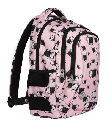 Dwukomorowy plecak szkolny St.Right 19 L, Dogs BP26