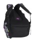 Młodzieżowy plecak  Bagmaster trzykomorowy czarny z fioletowymi wstawkami
