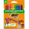 Kredki świecowe dla dzieci BIC Kids Plastidecor pudełko 12 sztuk