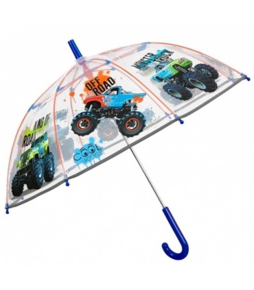 Parasolka dziecięca głęboka przezroczysta Perletti MONSTER TRUCK