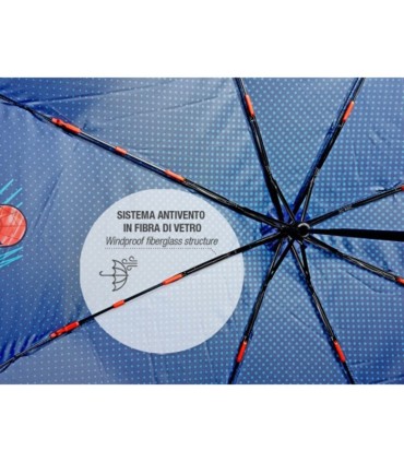 Krótka składana parasolka dziecięca Perletti MARVEL SPIDERMAN