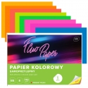 PAPIER KOLOROWY SAMOPRZYLEPNY B5, 8 NEONOWYCH KOLORÓW. 170G